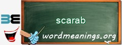 WordMeaning blackboard for scarab